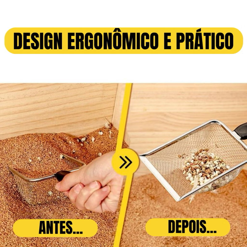 Pá Inóx para Arreia de Gato